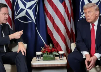 Donald Trump criticises Nato as alliance chief describes meeting as ‘very frank’