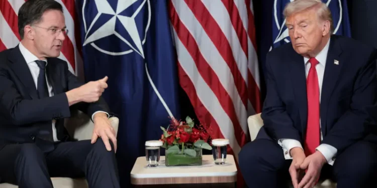 Donald Trump criticises Nato as alliance chief describes meeting as ‘very frank’