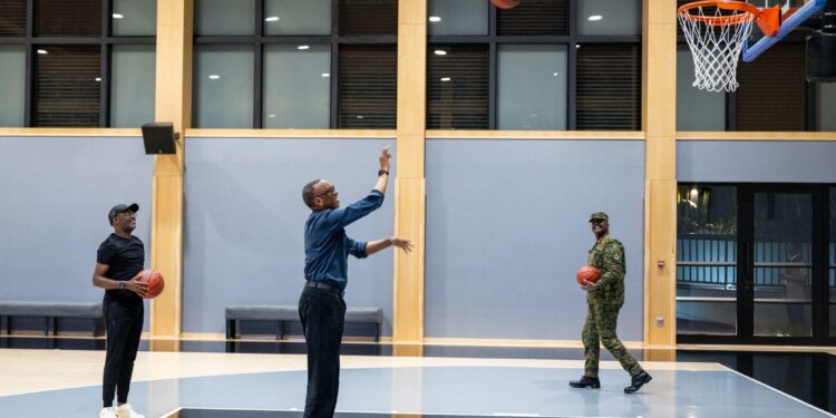 TOP STORY: Kagame, Gen. Muhoozi Share Friendly Basketball Session