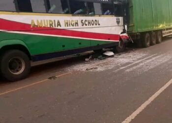 Horror, Geography Study Tour Turns Tragic as School Bus Crash Kills One, Injures 15 in Bugweri
