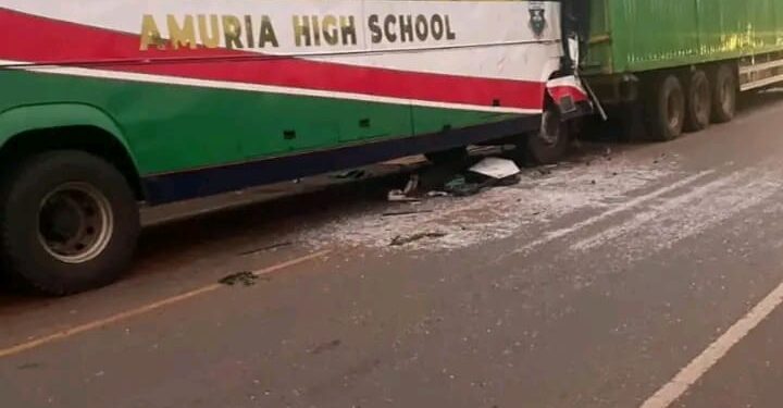 Horror, Geography Study Tour Turns Tragic as School Bus Crash Kills One, Injures 15 in Bugweri