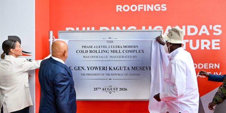 UGANDA: Museveni Hails Roofings’ New Rolling Mill as a Milestone in Uganda’s Industrialisation Drive