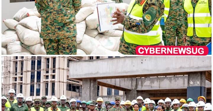 Gen Muhoozi; UPDF Engineering Brigade Commended as New Defence Headquarters Reaches 87% Completion